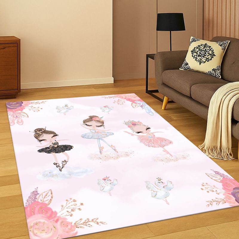 Kids Outdoor Area - Karpet Balet Kartun Gadis Balet Lucu