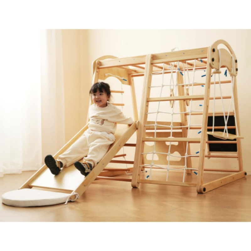Perosotan Kayu Indoor, Jungle  - Kids Outdoor Climbing Frame ulasan dan harga