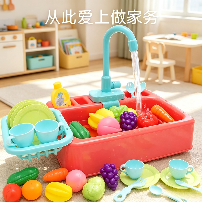Set Wastafel Plastik Mainan Da - Kids Outdoor Kitchen Accessories ulasan dan harga