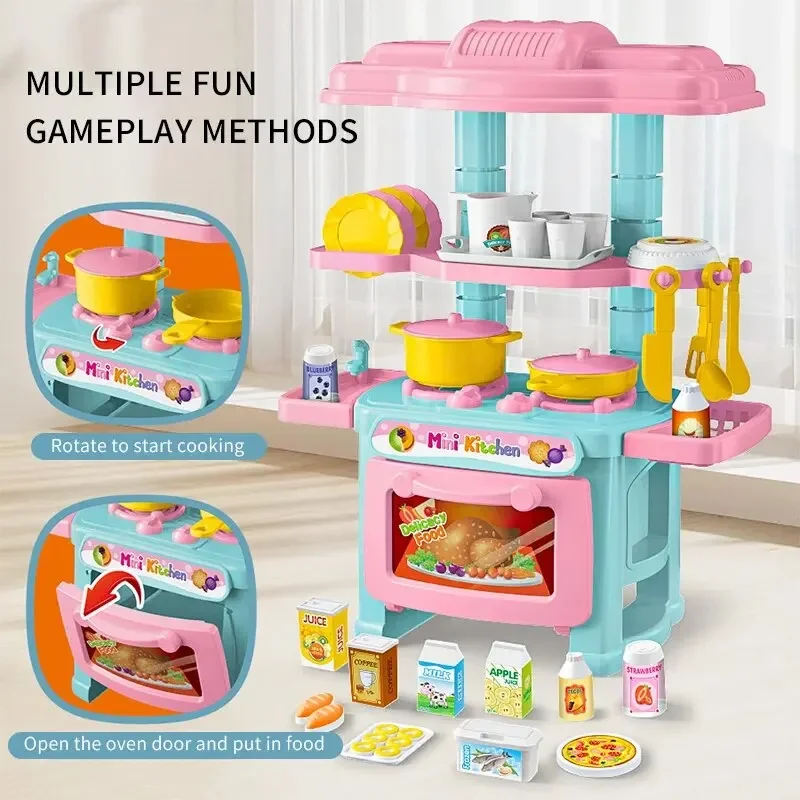 Set Mainan Meja Dapur Mini DIY - Kids Outdoor Kitchen Accessories ulasan dan harga