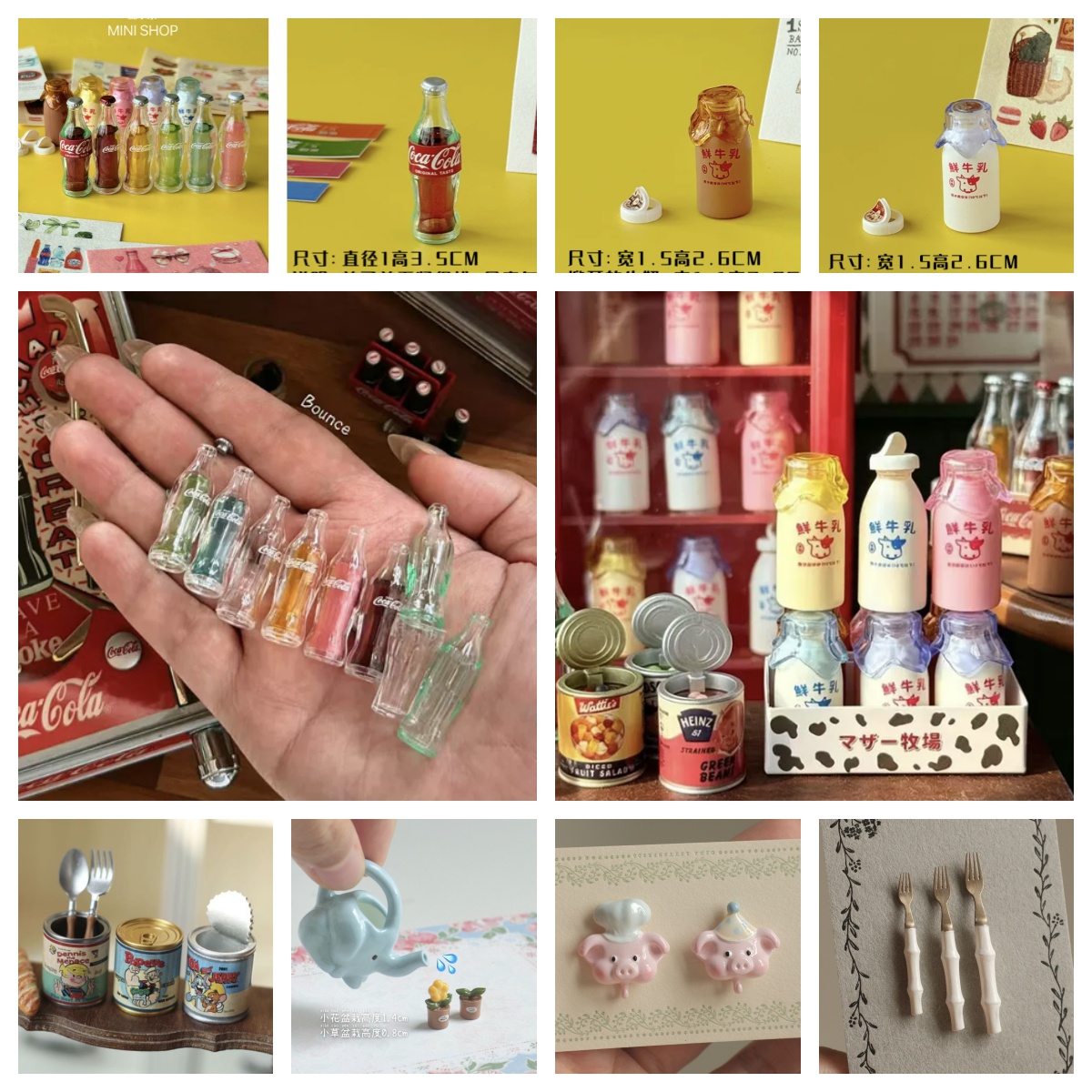 Set Botol Susu Mini Cola 6 War - Kids Outdoor Kitchen Accessories ulasan dan harga